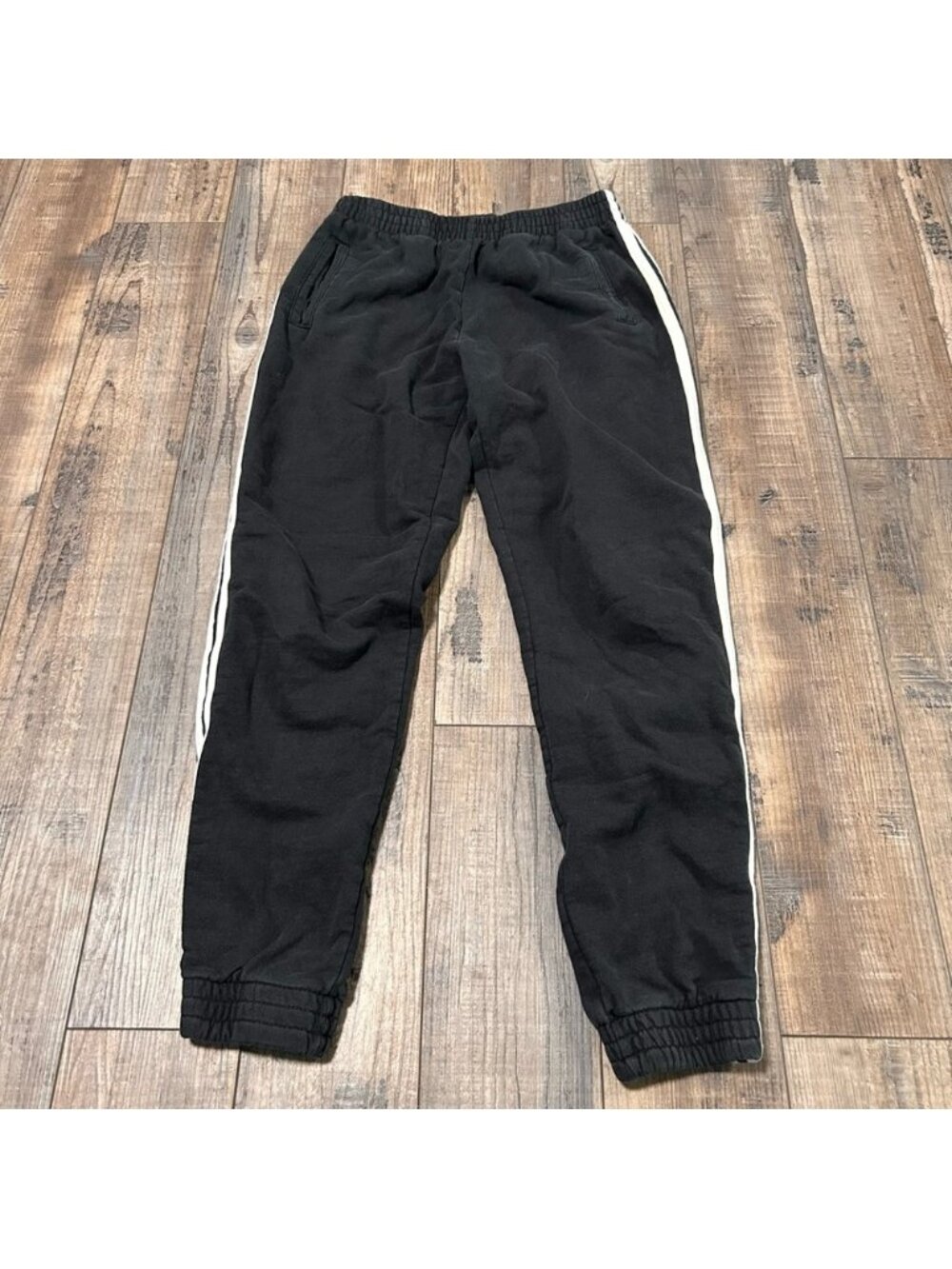 Brandy‎ Melville Black Joggers with White Stripe